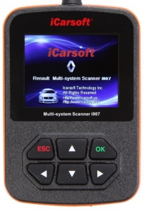 ESCANER AUTOMOTRIZ PARA RENAULT MARCA ICARSOFT MODELO I907