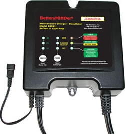 CARGADOR, DESULFATADOR Y ACONDICIONADOR DE BATERÍAS 24 VOLTS MARCA: BATTERY MINDER MODELO: 24041