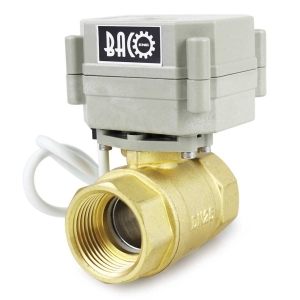 Válvula Bola Motorizada Bronce  Aire, Gas, Agua, Diésel  12-240v