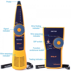 PROBADOR DE CABLE LAN y TELEFONO RJ11Y RJ45 