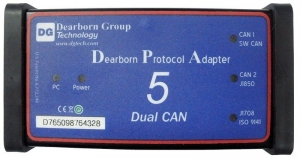 ADAPTADOR DE PROTOCOLO DE DEARBORN Y DE SERVICIO DE CAMIÓN PESADO CON CABLE OBDII MODELO DPA5