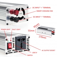 INVERSOR DE CORRIENTE 3000W 12V DC A 230V AC