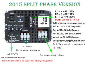 8000W Inversor de Onda Sinusoidal Pura de DC24V AC110V 220V 60HZ Cargador LCD