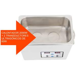 D) TINA DE LIMPIEZA POR ULTRASONIDO PARA JOYERÍA 2.5L 