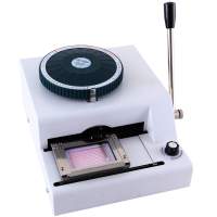 EMBOSADORA DE TARJETAS DE PVC CON 68 CARACTERES 