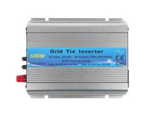 INVERSOR DE ONDA PURA SINUSOIDAL TIPO GRID TIE PARA INTERCONEXCION 115V AC 22-60V DC MARCA  T-TRONICS MODELO  600WGT 