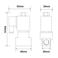 VALVULA SELENOIDE DE 1/4 