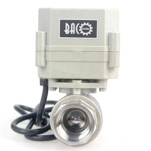 VALVULA DE BOLA MOTORIZADA DE 1/2 ”3/4” 1 ”  ACERO INOXIDABLE 12V ~ 240V NORMALMENTE CERRADA MODELO VBM12110