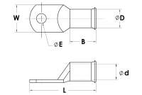 TERMINALES DE CABLE DE COBRE 6 A 1/0 AWG MARCA TEMCO