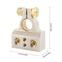 JUEGO DE TERMINALES DE ZINC Y LATON PARA BATERIAS USO AUTOMOTRIZ 4/8 AWG