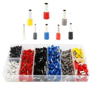 JUEGO DE TERMINALES PARA CABLES 1200 PZAS INLCUYE UNA PINZA PELACABLES