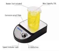 AGITADOR MAGNETICO HASTA 1 GALON 3.785LT VEL VAR 0-3500RPM MARCA CIMARRON MODELO AM-35