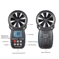 ANEMOMETRO TERMOMETRO DIGITAL PORTATIL 0-30M S MARCA HOLDPEAK MODELO HP-866B