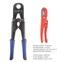 KIT DE PINZAS CRIMPADORAS TUBERÍA PEX 3/8 A 1 PULG
