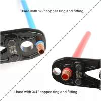 PINZA PONCHADORA PARA TUBERÍA COBRE PEX ½ Y ¾ PULG