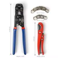 KIT PINZAS CRIMPADORAS PONCHADORAS TIPO PEX 3/8 A 1 PULG