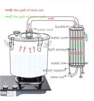 DESTILADOR DE AGUA Y ALCOHOL CAPACIDAD 160 LTS CERVEZA LICOR