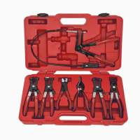 JUEGO DE PINZAS EXTRACTORAS DE ABRAZADERAS 7 PIEZAS