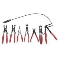 JUEGO DE PINZAS EXTRACTORAS DE ABRAZADERAS 7 PIEZAS