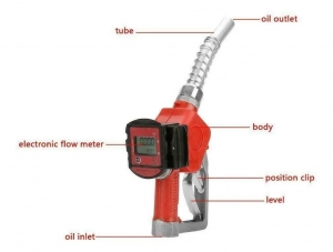 PISTOLA DESPACHADORA DE COMBUSTIBLE CON MEDIDOR DE FLUJO DIGITAL