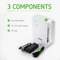 DESHUMIDIFICADOR ELÉCTRICO PARA ESPACIOS PEQUEÑOS 24M2