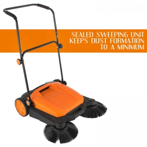 BARREDORA PROFESIONAL MANUAL, DOS ESCOBAS LATERALES 25” MARCA  VEVOR MODELO  RT-650S