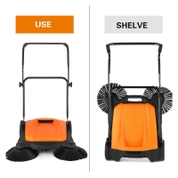 BARREDORA PROFESIONAL MANUAL, DOS ESCOBAS LATERALES 25” MARCA  VEVOR MODELO  RT-650S