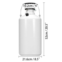 CONTENEDOR DE NITRÓGENO LÍQUIDO MARCA  VEVOR MODELO  3LCONT