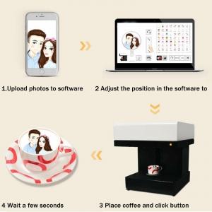 IMPRESORA INTELIGENTE DE CAFÉ MARCA  VEVOR MODELO  DIY COFFEE PRINTER 