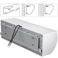 Cortina De Aire Con Motor 1 2hp 36 Pulgadas Vevor 110v 2 Vel