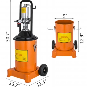 Bomba Grasera Neumática 13 Ft Con Contenedor De 3 Galones