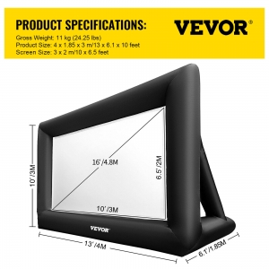 PROYECTOR INFLABLE DE 16 PIES  4.87MTS  VEVOR 