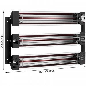 LAMPARA INFRARROJA PARA PINTURA 110V 3KW VEVOR 