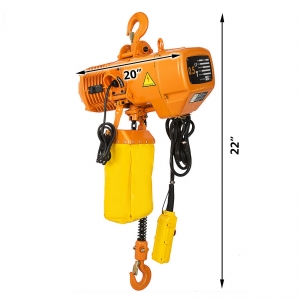 LEVANTADOR ELECTRICO 1100LBS 500KGS VEVOR 110V CON CADENA 3M