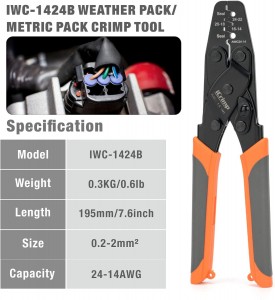 PINZAS PONCHADORAS PARA TERMINALES DE CLIMA 24-14AWG APTIV
