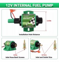 BOMBA DE COMBUSTIBLE PARA MOTORES DIESEL 12V 35GPH 4-7PSI