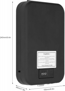 CAJA DE SEGURIDAD 19X19CM CON HUELLA OBJETOS