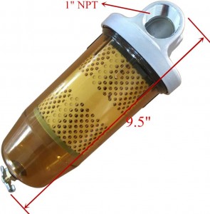 FILTRO PARA DEPOSITO DE COMBUSTIBLE CON CUERDA 1 PULGADA