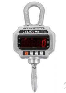 BASCULA DIGITAL TIPO GANCHO 5000KG CON CONTROL Y CARGADOR
