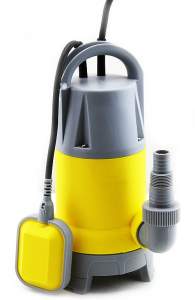 BOMBA 1.5 HP CON FLOTADOR PARA DESAGUE AGUA TURBIA 14,000LPH 