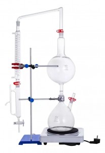 DESTILADOR DE ACEITES ESENCIALES CON KIT 2000ML BOROSILICATO