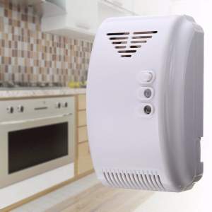 DETECTOR DE GAS COMBUSTIBLE CON ALARMA SONORA IDEAL PARA BOTE O CAMIONETA 12V 