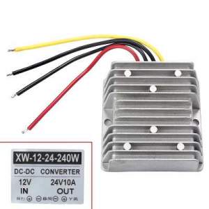 INVERSOR DE VOLTAJE 12 A 24V 10 AMPERES A PRUEBA DE AGUA