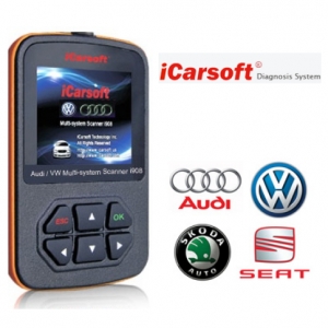 ESCANER AUTOMOTRIZ PARA AUDI, VW, SKODA Y SEAT MARCA ICARSOFT MODELO I908