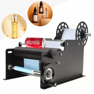 MAQUINA ETIQUETADORA MANUAL DE BOTELLAS CILINDROS REDONDOS