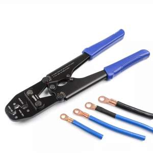 PINZA PONCHADORA IWISS TERMINALES BATERÍA AWG16-3