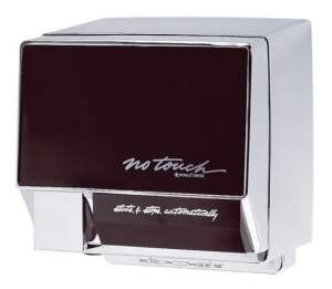 SECADORA DE MANOS WORLD DRYER NT126 NO TOUCH CROMADA 2000W MARCA  WORLD DRYER MODELO  NT126