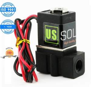 VALVULA SOLENOIDE 1 8   PLASTICO 12V NORMALMENTE CERRADA MARCA U.S. SOLID MODELO USS2-00084