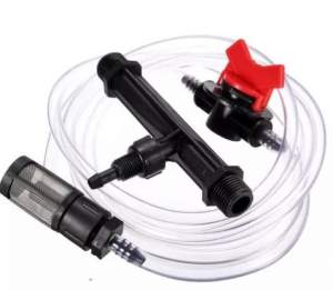 VÁLVULA VENTURI 3/4 PULGADA CON MANGUERA OZONO FERTILIZANTE